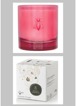Bee candle cherry blossom gift box