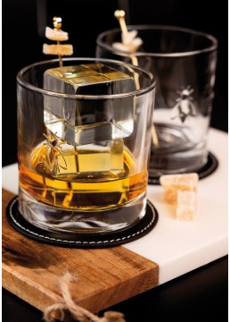 Set 4 bee whisky glass 